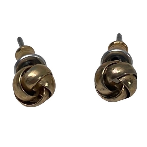 Vintage Small Love Knot Earrings - Picture 1 of 6